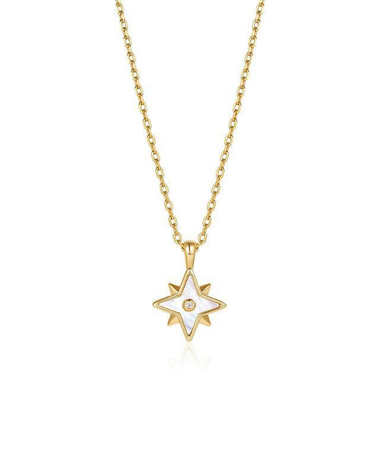 Radiant Heart North Star Silver Necklace