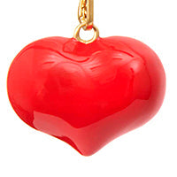 Colorful Enamel Mylar Heart Charm Decoration