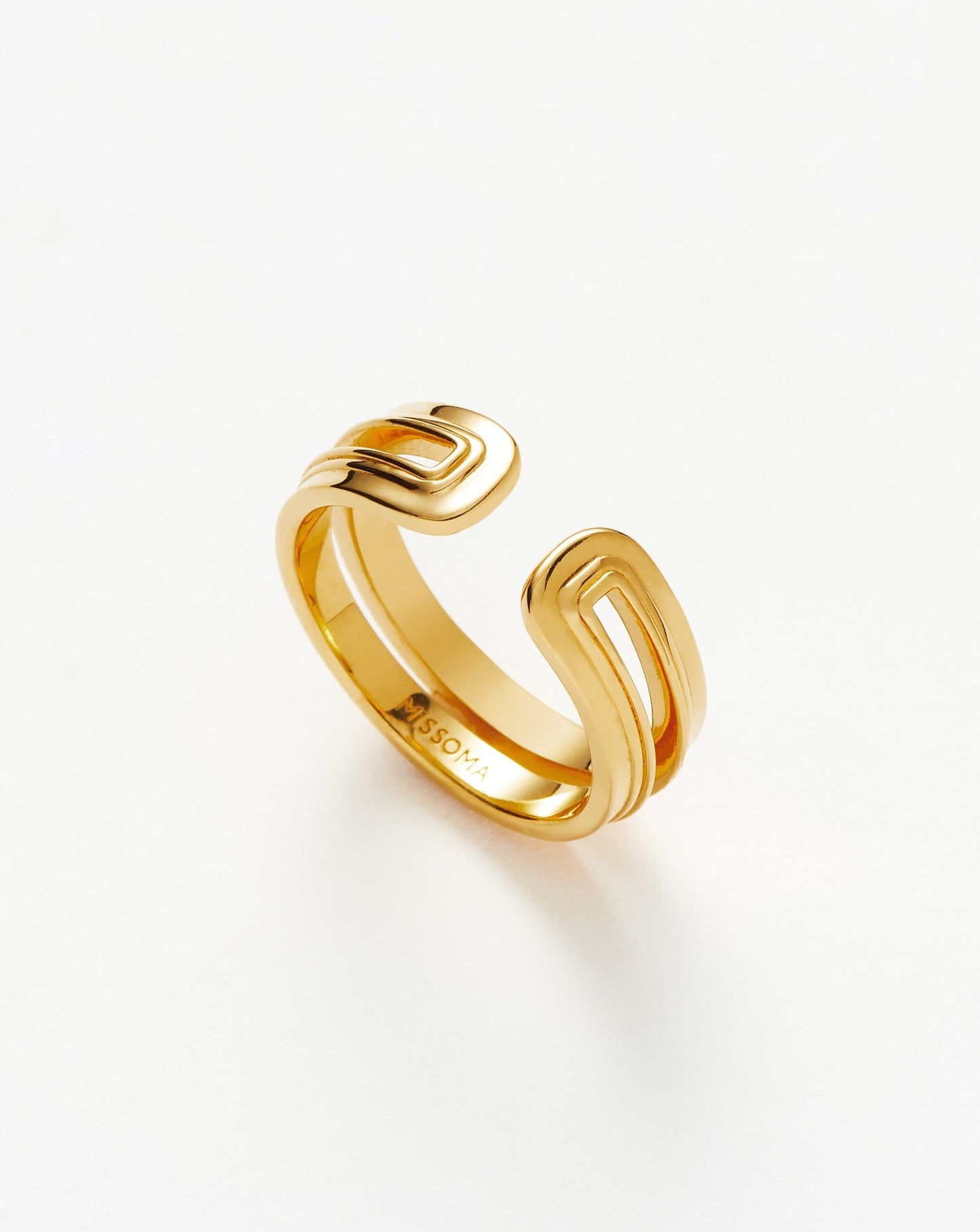 Ovate Open Ring in Sleek Design