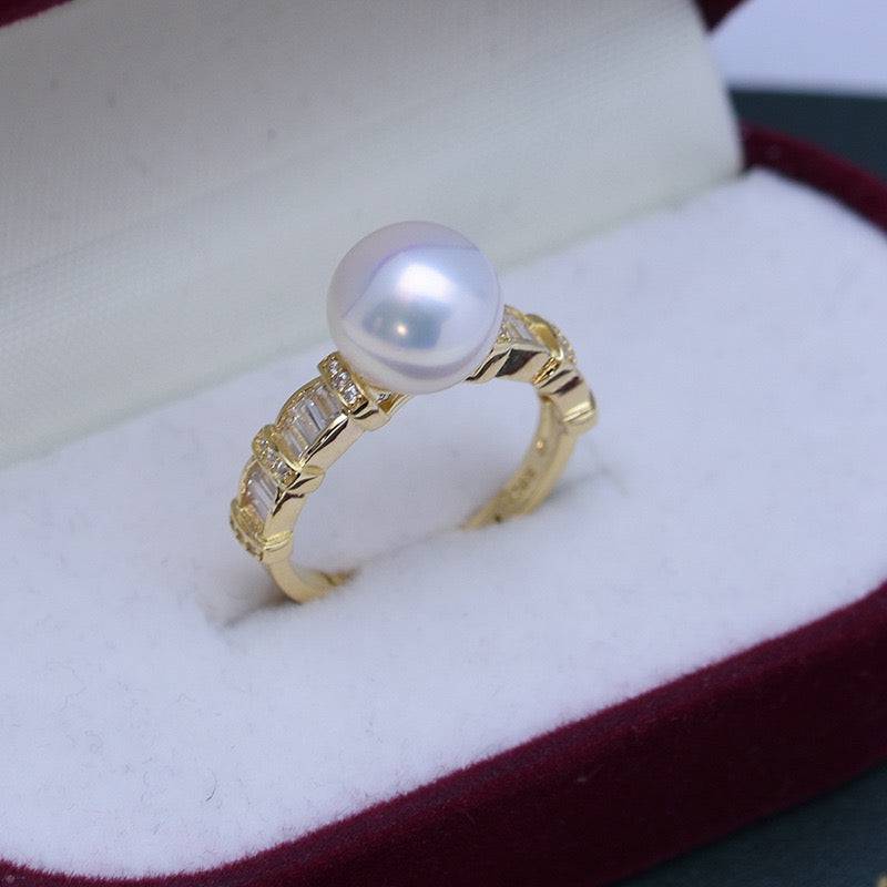 Freshwater Pearl Ring in 9-10mm Size