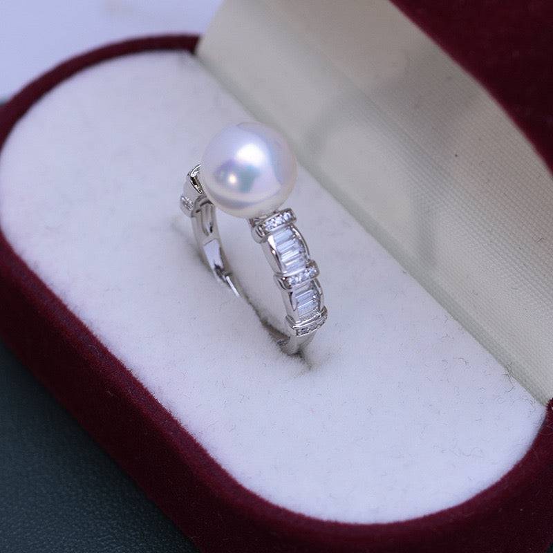 Freshwater Pearl Ring in 9-10mm Size