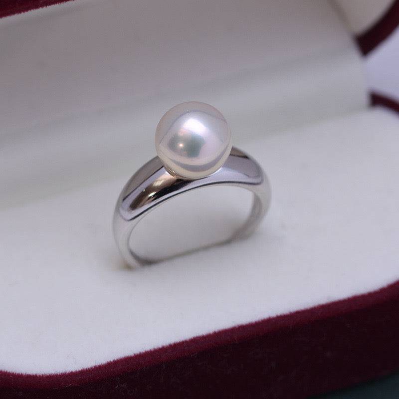 Freshwater Pearl Modern Style Ring 9-10mm