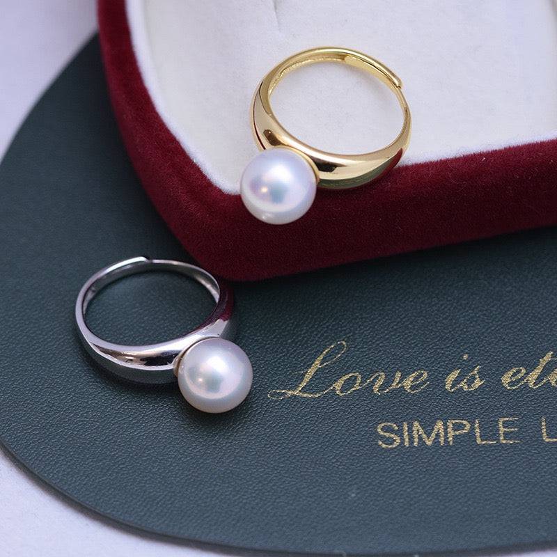 Freshwater Pearl Modern Style Ring 9-10mm