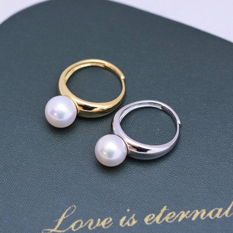 Freshwater Pearl Modern Style Ring 9-10mm