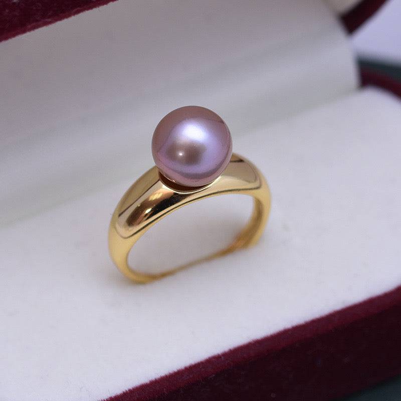 Freshwater Pearl Modern Style Ring 9-10mm