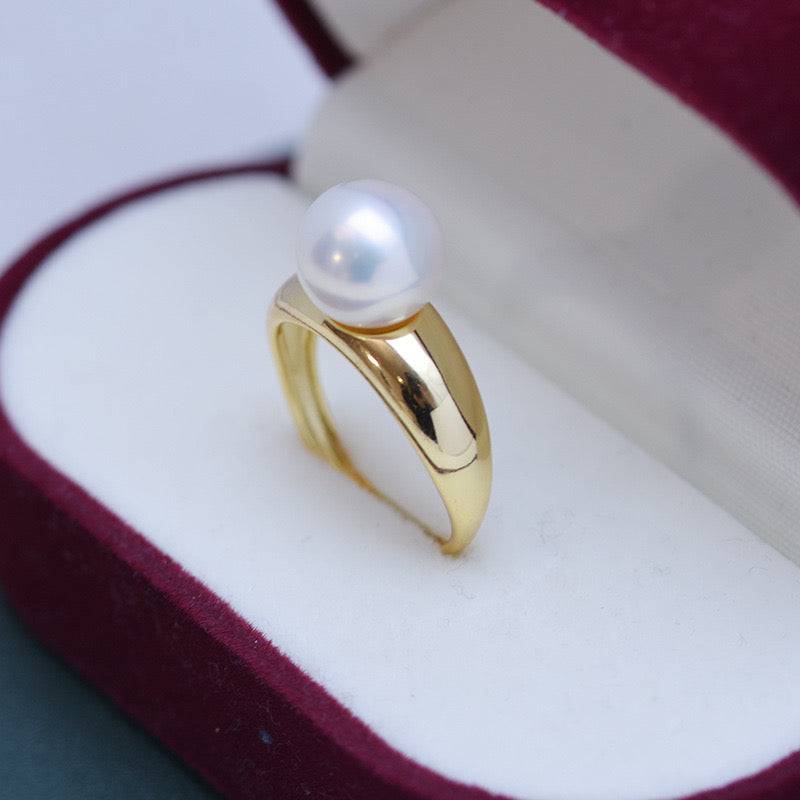 Freshwater Pearl Modern Style Ring 9-10mm