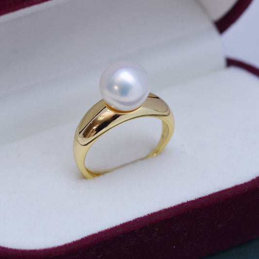 Freshwater Pearl Modern Style Ring 9-10mm