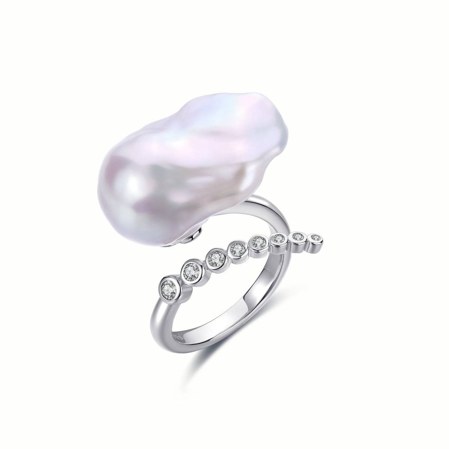 Bold Baroque Freshwater Pearl Ring Design