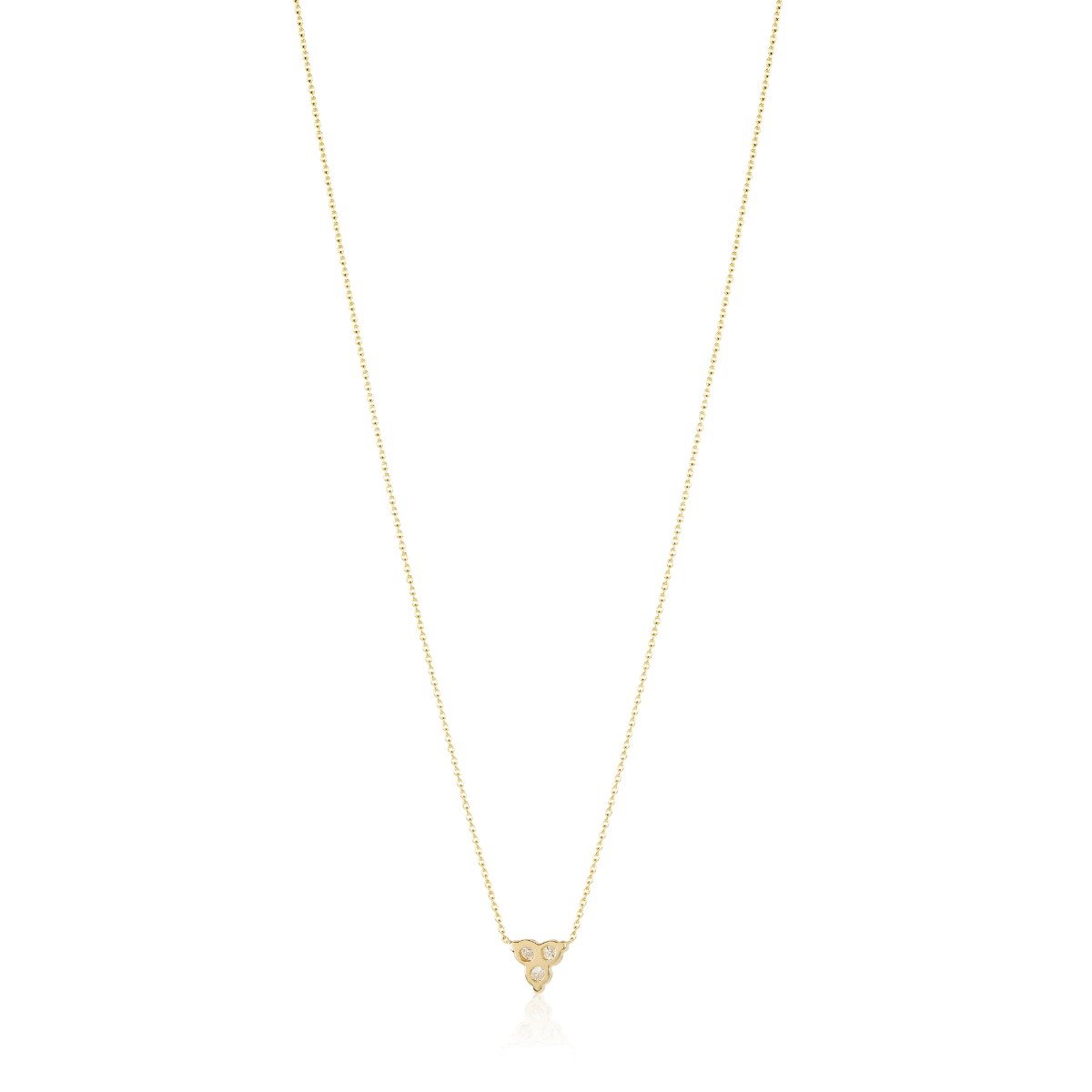 Triad Necklace with Diamond Accents