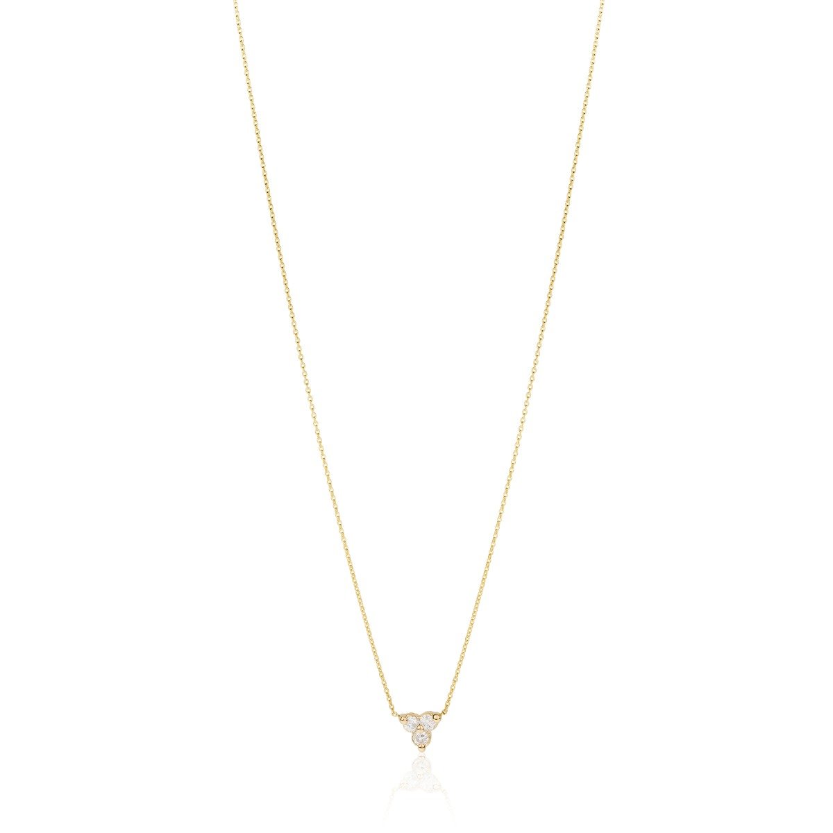 Triad Necklace with Diamond Accents