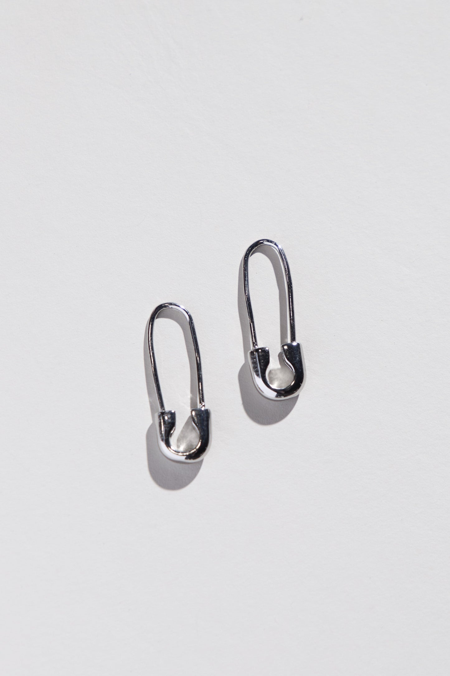 Threader Earrings in Safety Pin Design