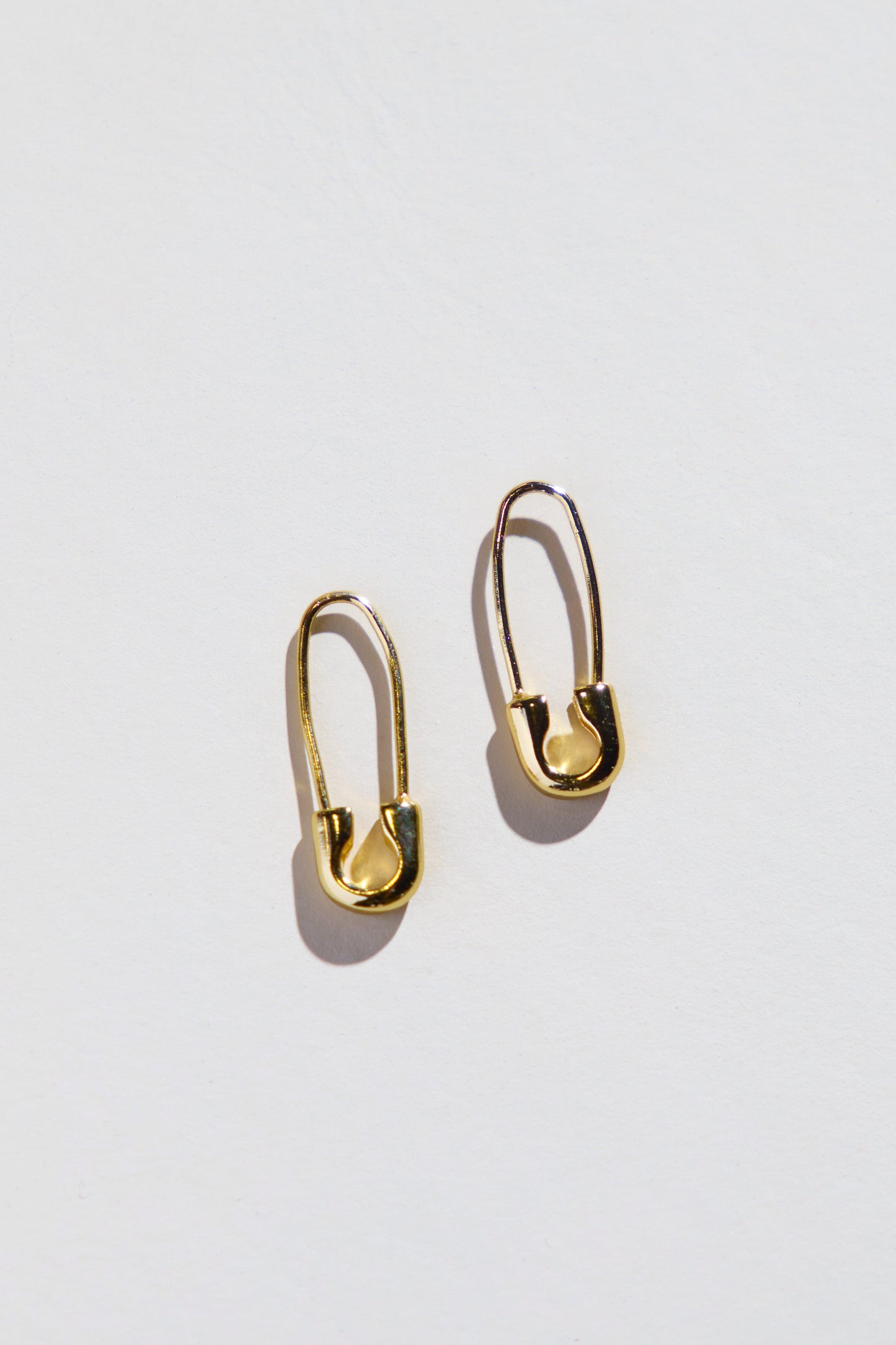 Threader Earrings in Safety Pin Design