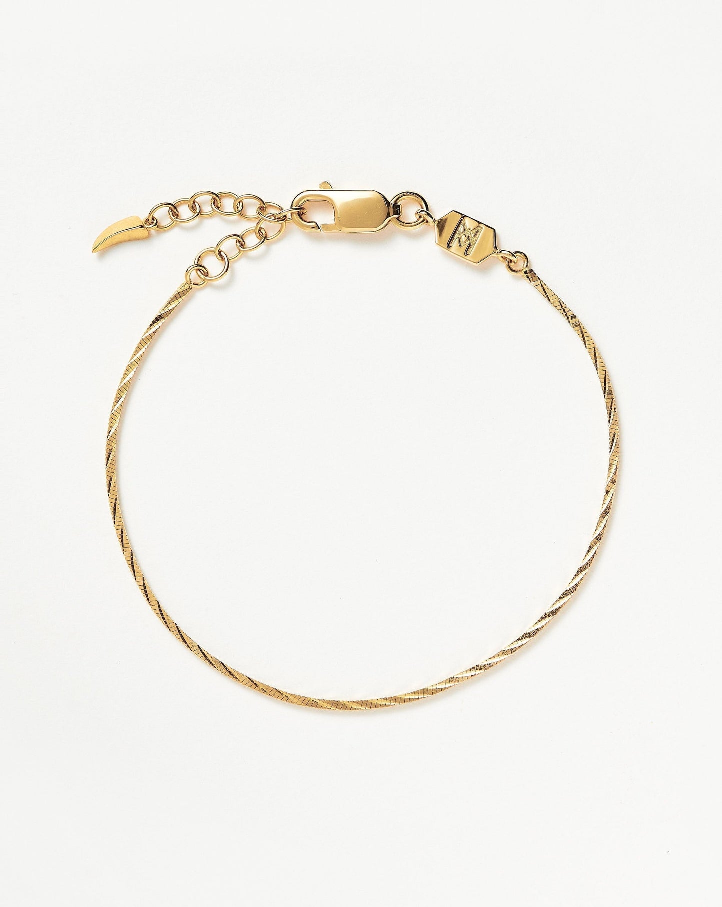 Asymmetric Square Snake Chain Bracelet Design