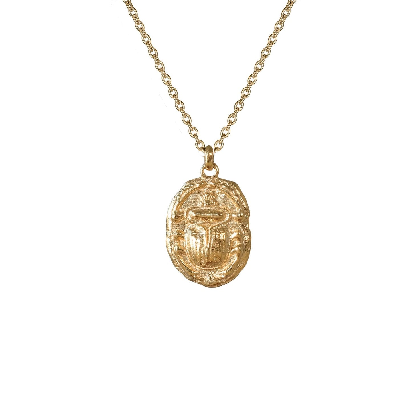 Scarab Talisman Necklace in Ancient Style