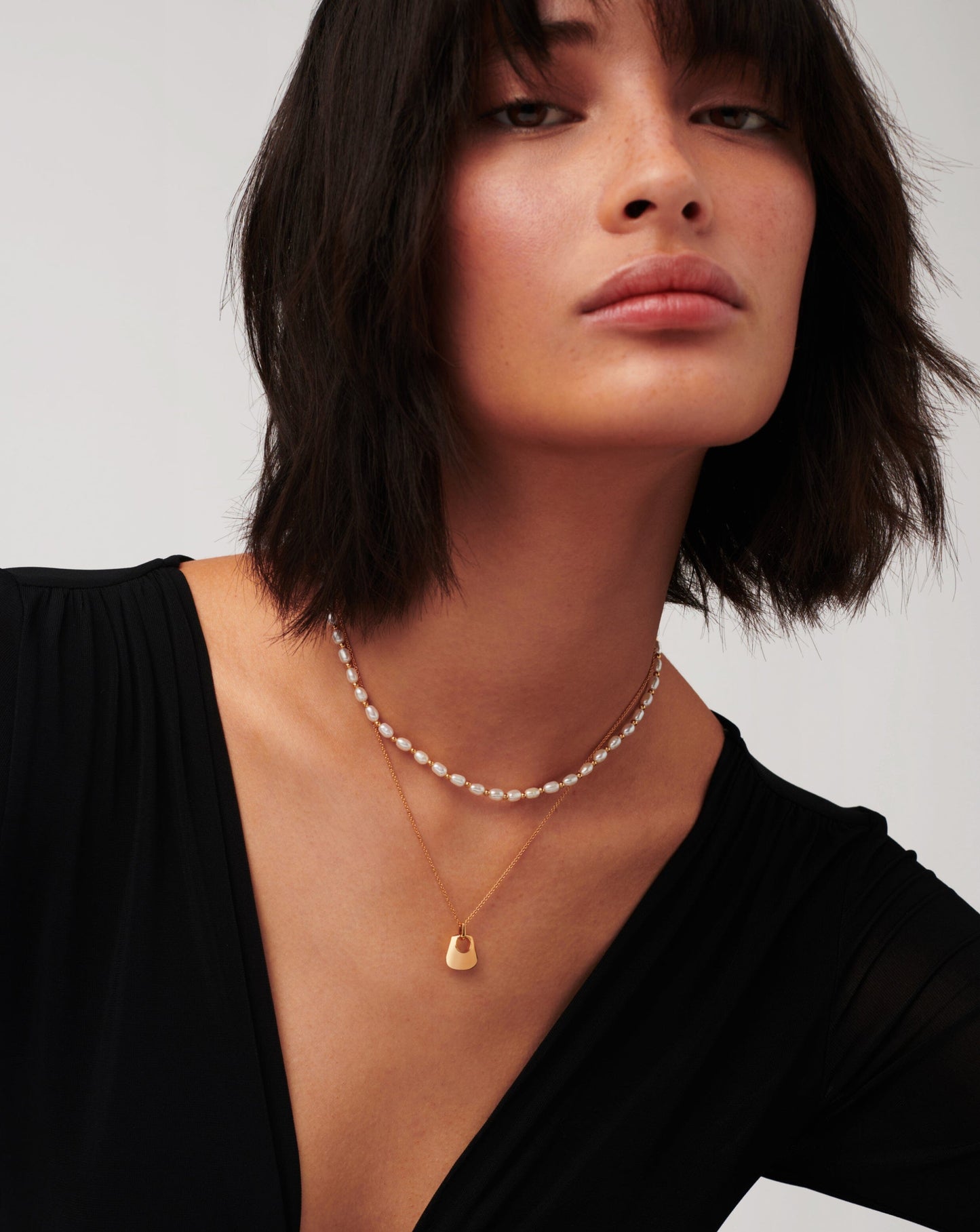 Beaded Seed Pearl Choker Necklace