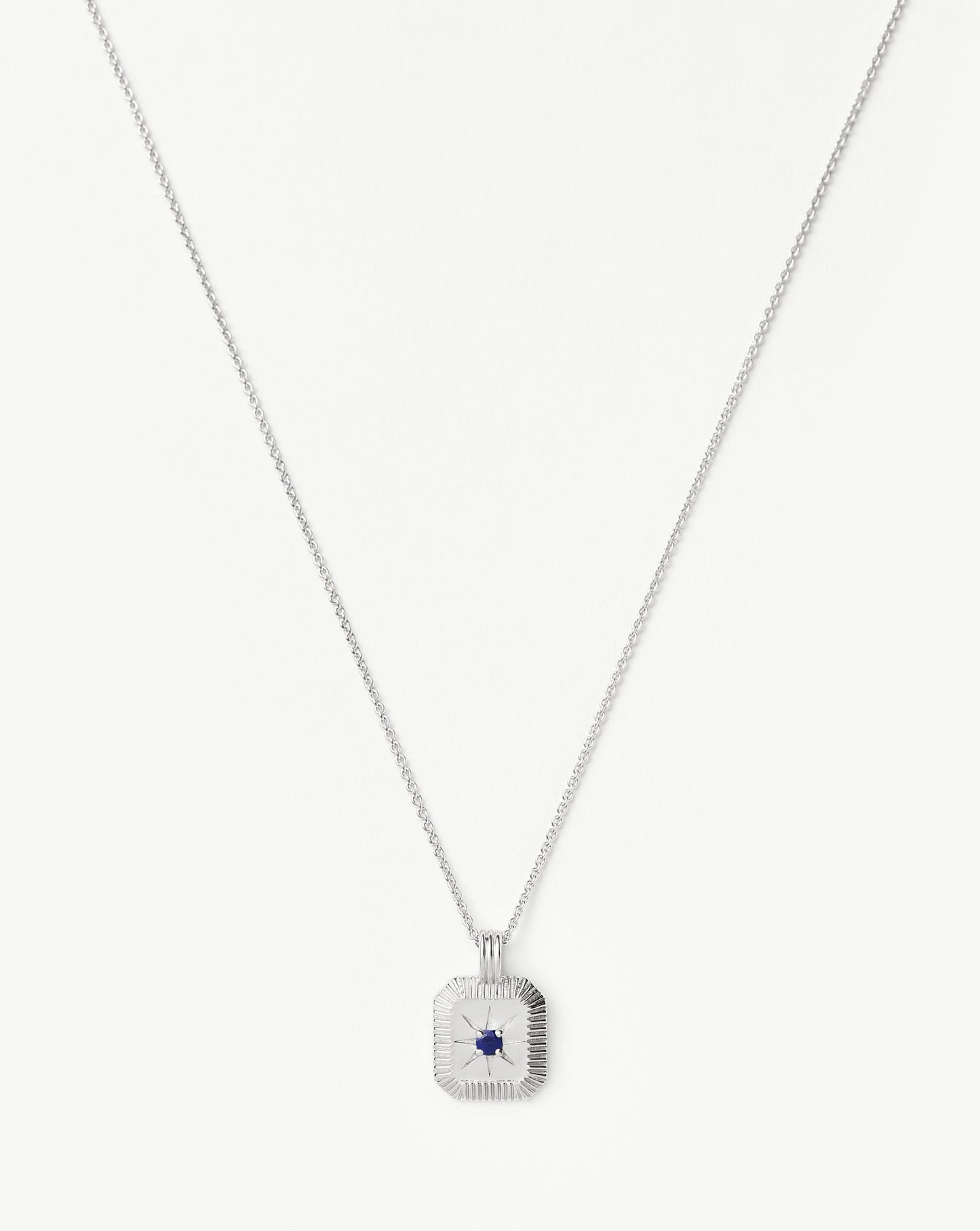 Lapis September Birthstone Pendant Necklace