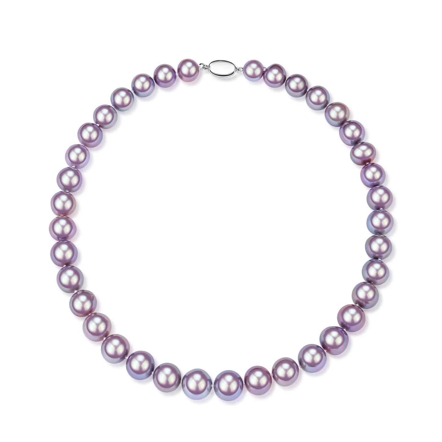 Purple Edison Pearl Necklace and Bracelet Set