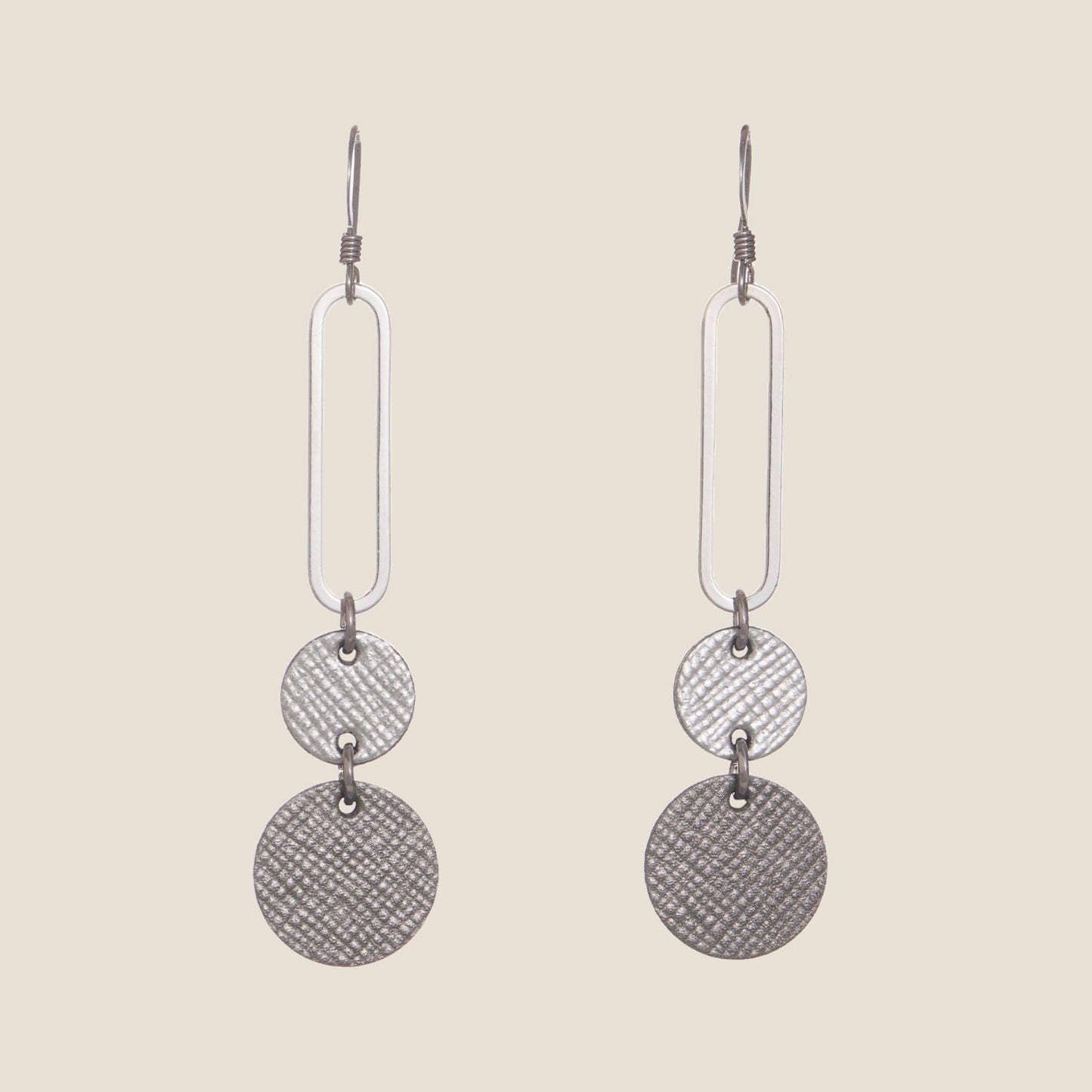 Silver Leaf Earrings in Elegant Design