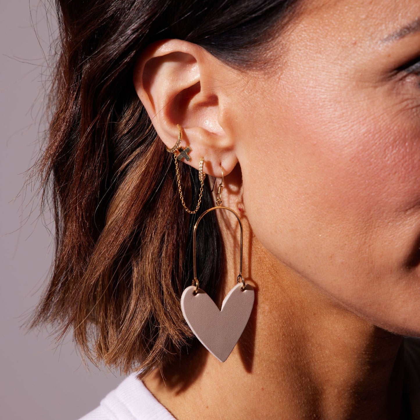 Delicate Sand-Inspired Heart Necklace