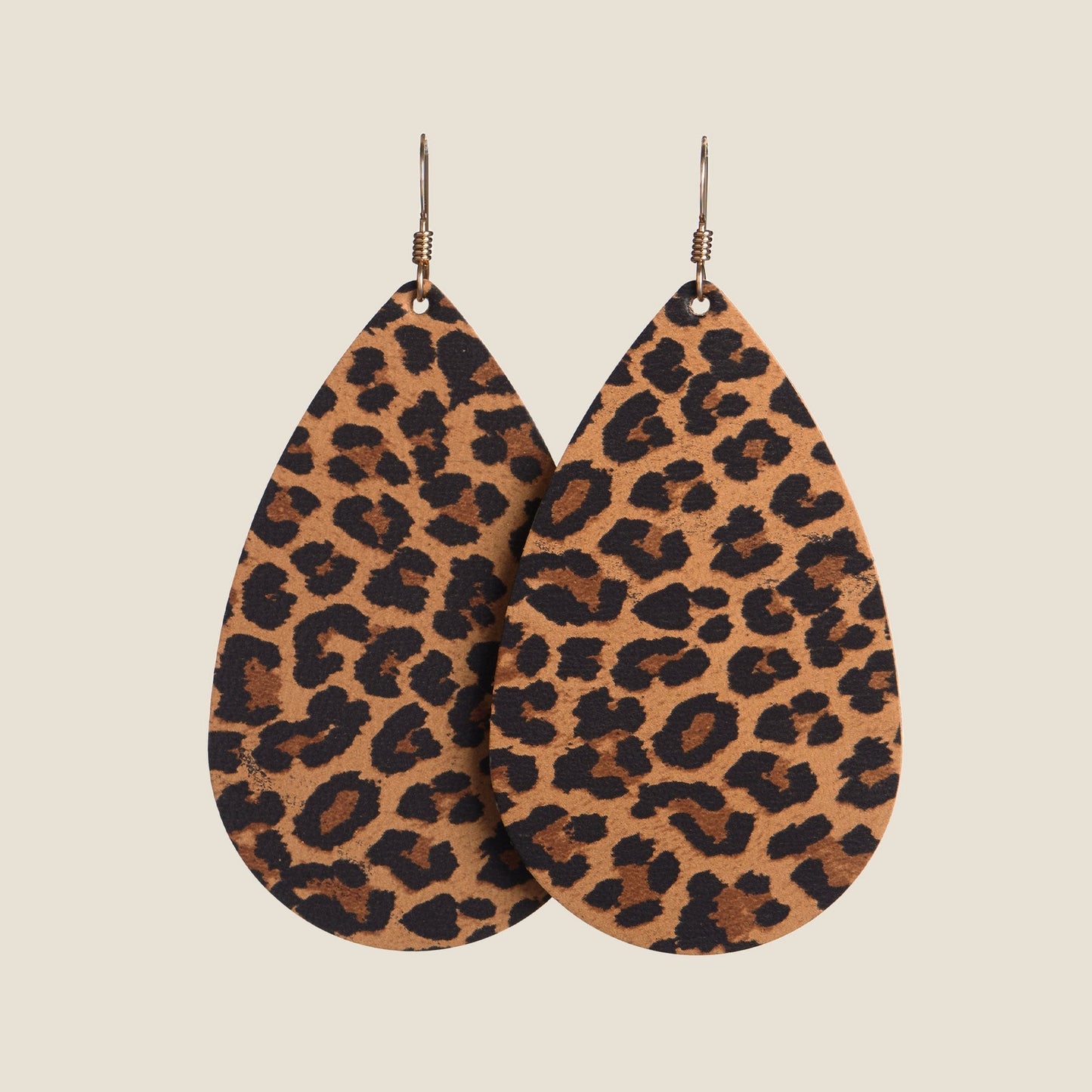 Leopard Print Teardrop Earrings in Unique Design