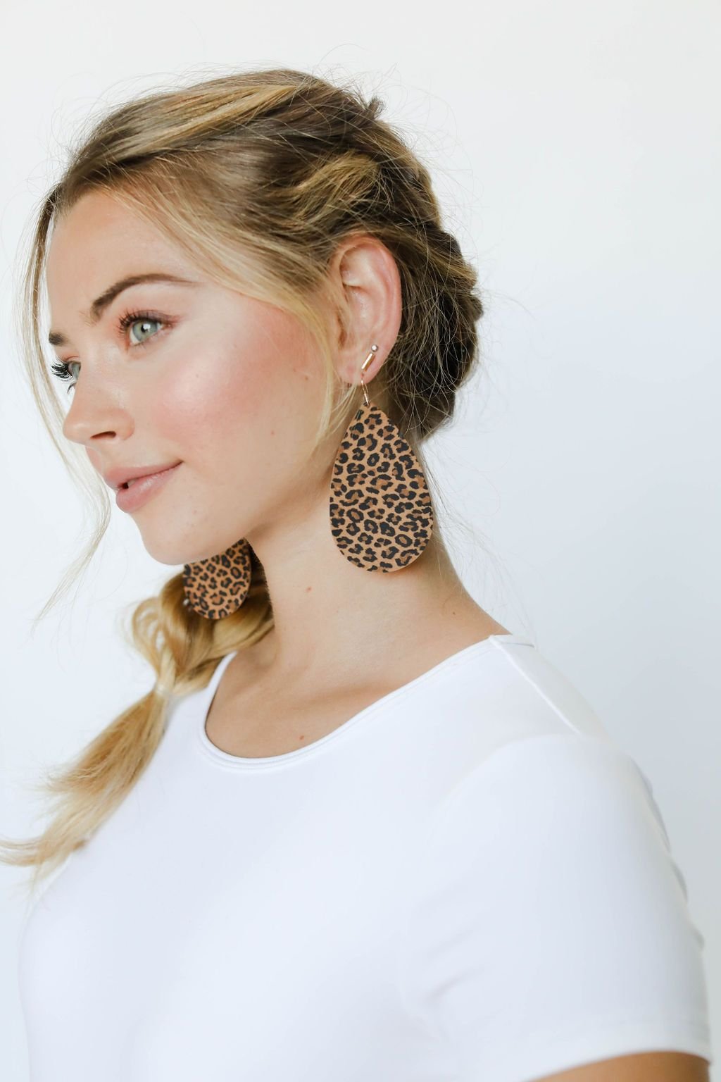 Leopard Print Teardrop Earrings in Unique Design