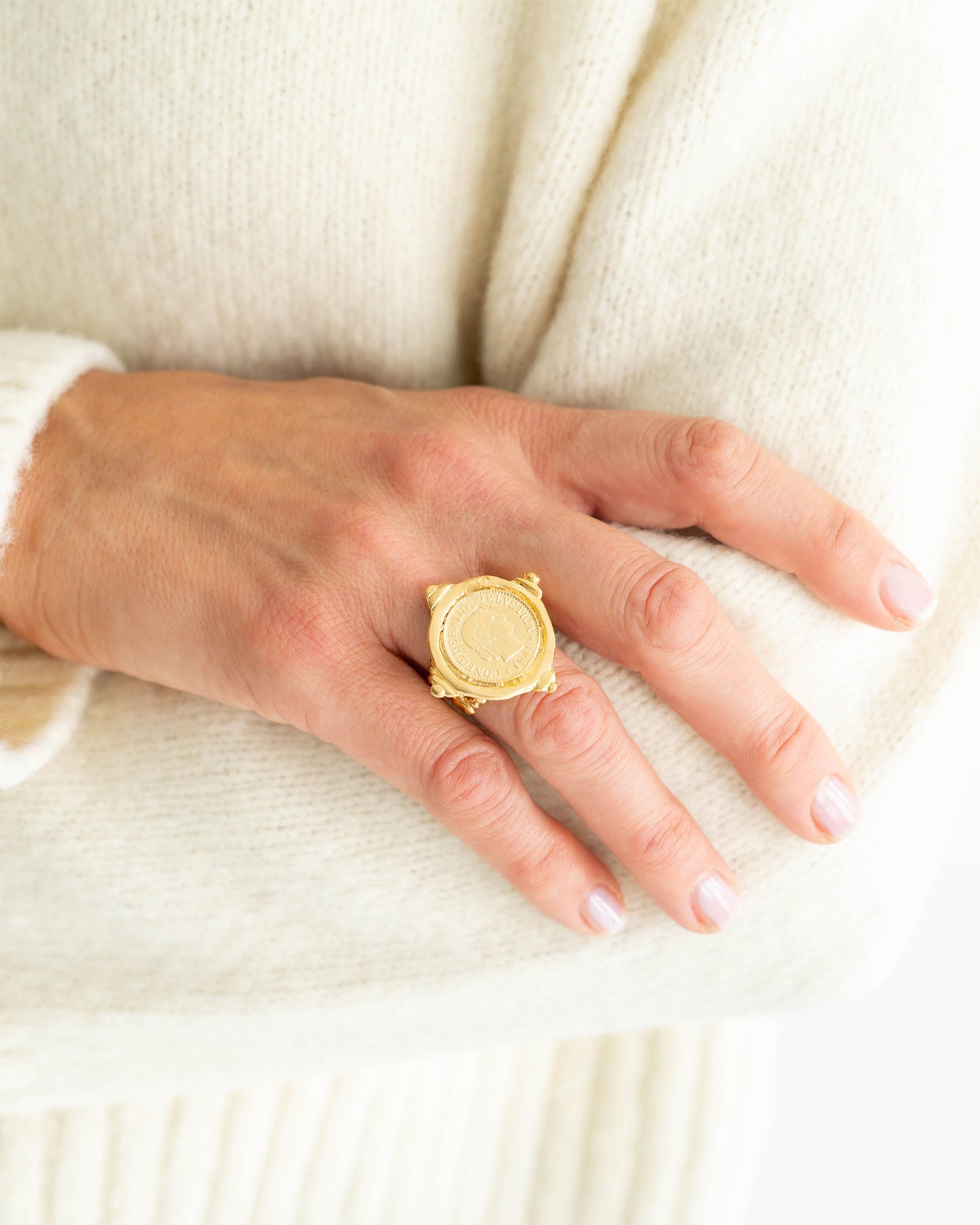 Stylish Silver Coin Ring for Unique Accessories