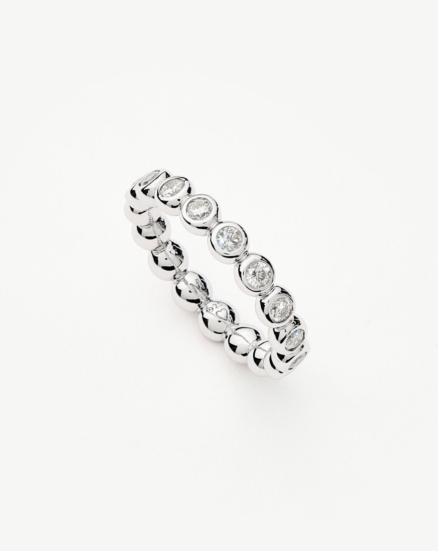 Sterling Silver Cubic Zirconia Tennis Eternity Ring