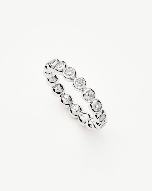 Sterling Silver Cubic Zirconia Tennis Eternity Ring