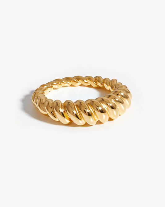 18k Gold Vermeil Tidal Style Ring