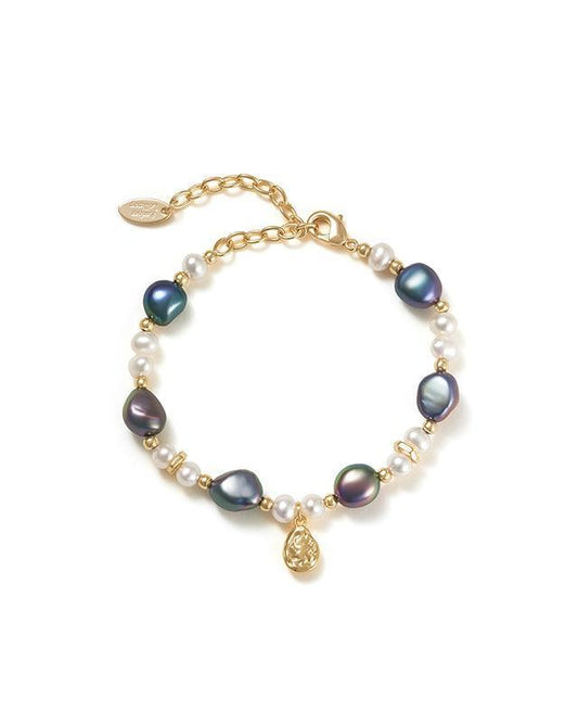 Elegant Baroque Pearl Bracelet in Natural Style