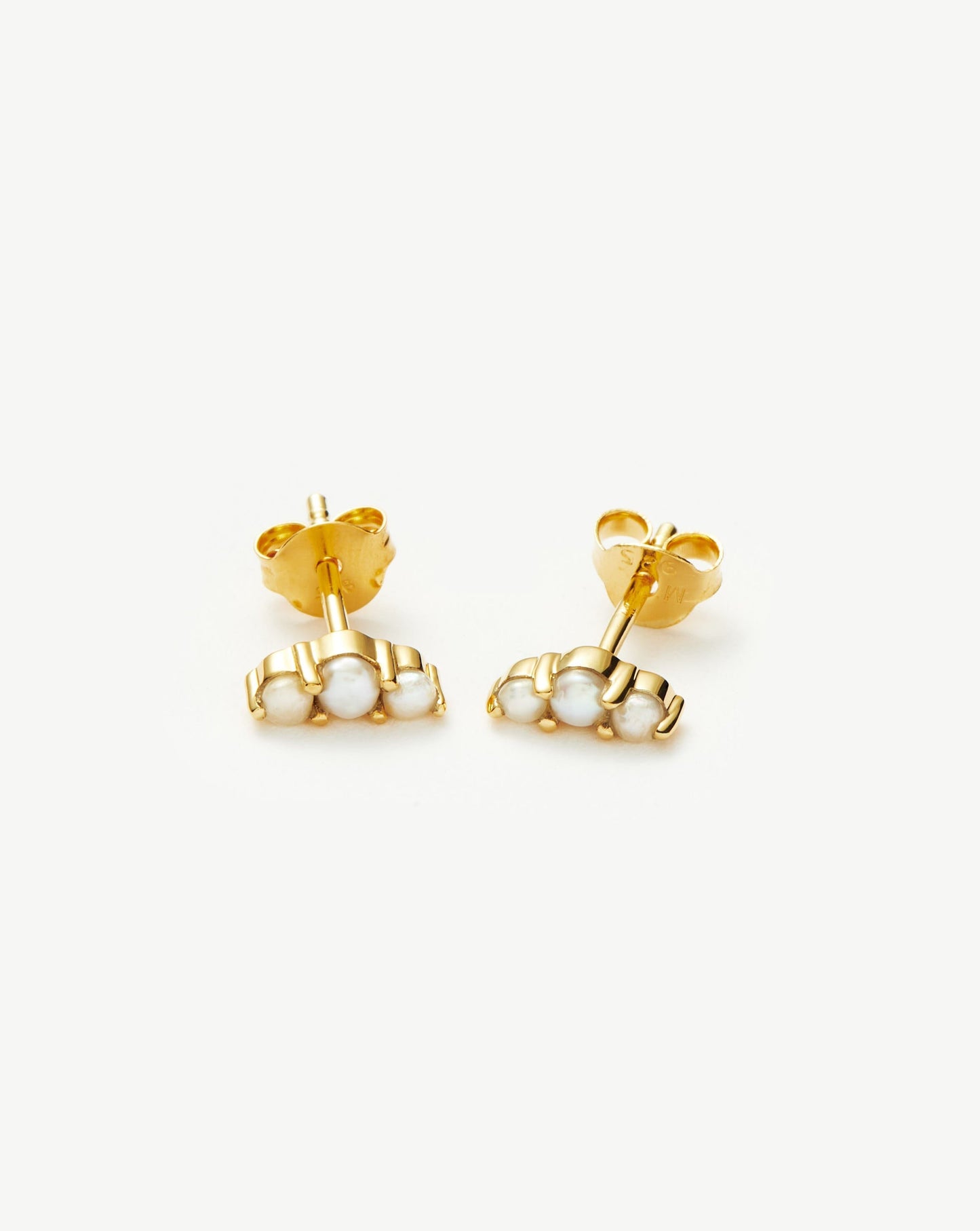 Set of Three Stud Earrings