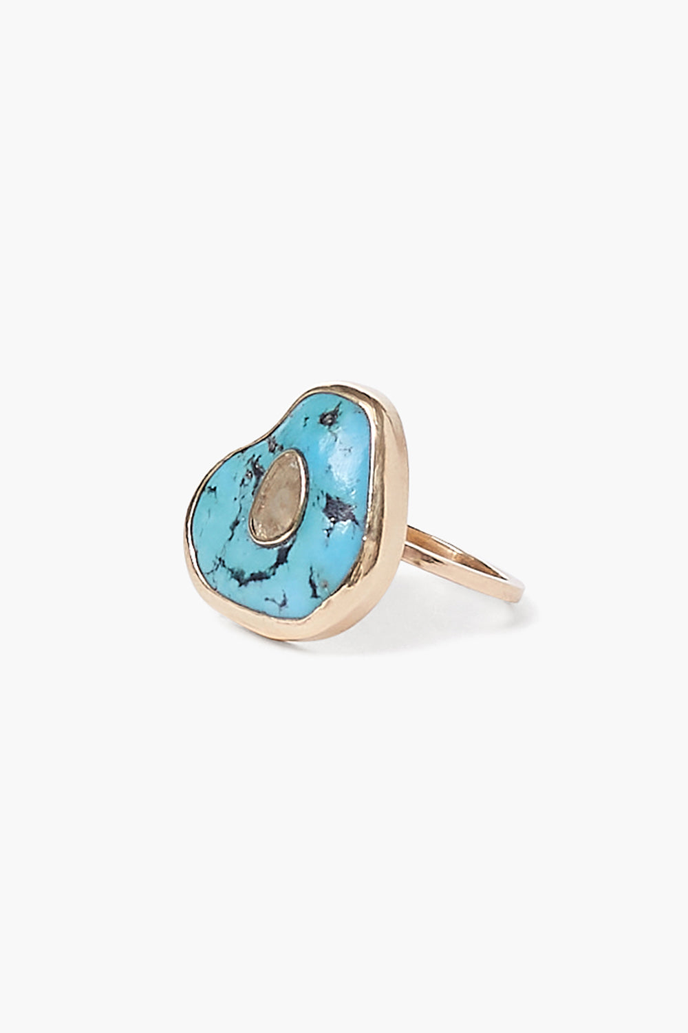 Turquoise 14k Gold Oasis Ring