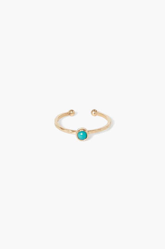 Turquoise 14k Gold Xochi Toe Ring