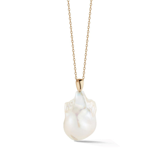 Baroque Pearl Necklace in 14kt Gold