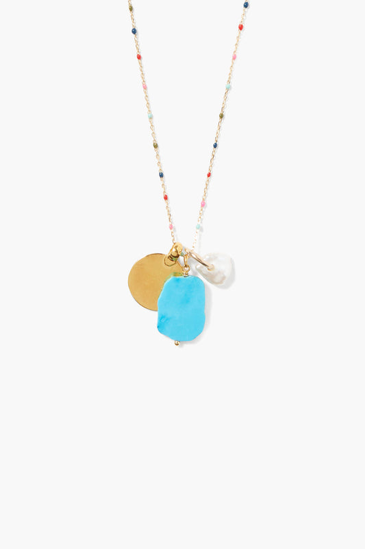 Multicolored Enamel Charm Necklace Design