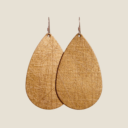 Vintage Gold Teardrop Earrings for Women