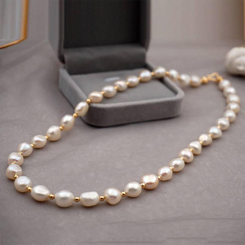 Pearl Necklace Bracelet and Earrings Set 2