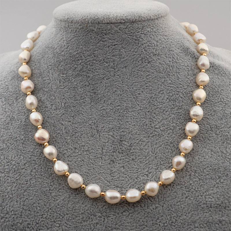 Pearl Necklace Bracelet and Earrings Set 2