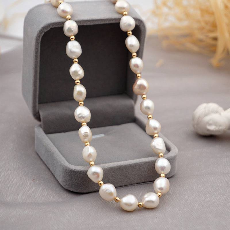 Pearl Necklace Bracelet and Earrings Set 2