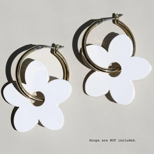 Charming White Petal Decorative Charms