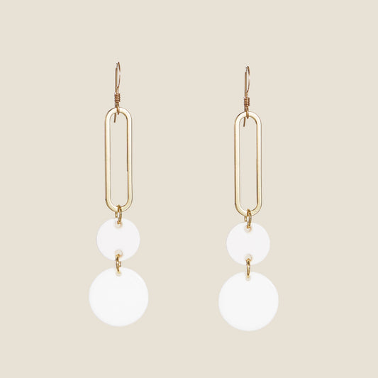 White Stylish Earrings for Everyday Wear