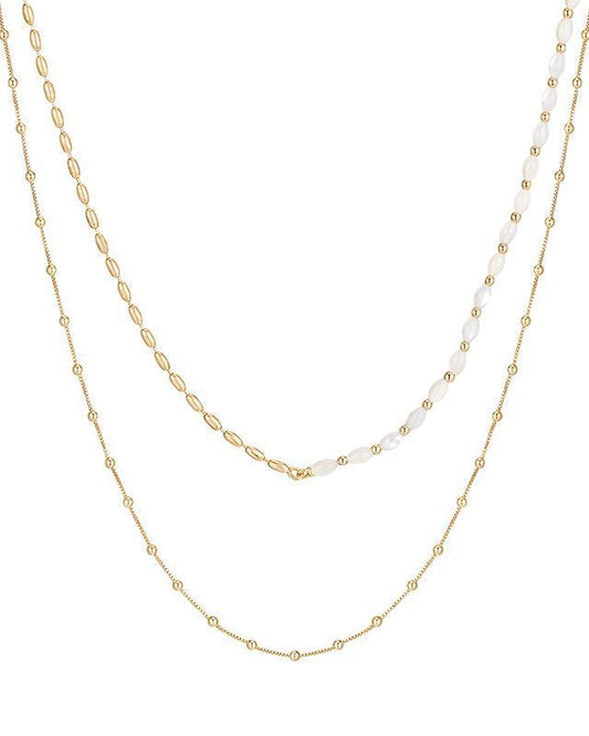 Yellow Peony Baroque Pearl Statement Necklace