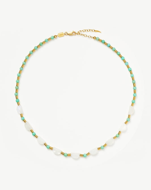 Colorful Gemstone Beaded Choker Necklace