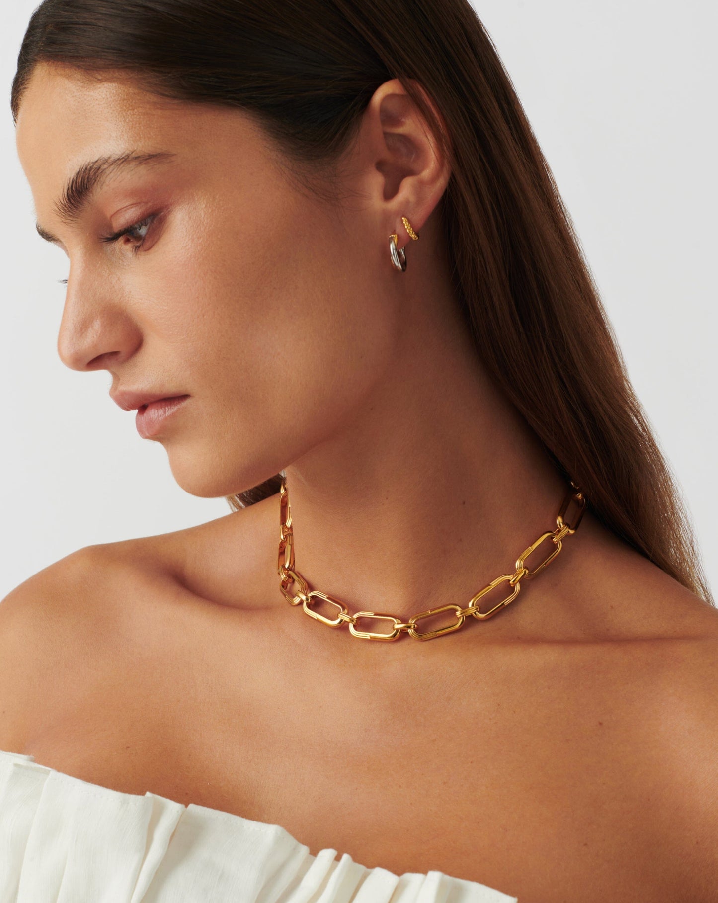 Chunky Chain Necklace in 18k Gold Plated